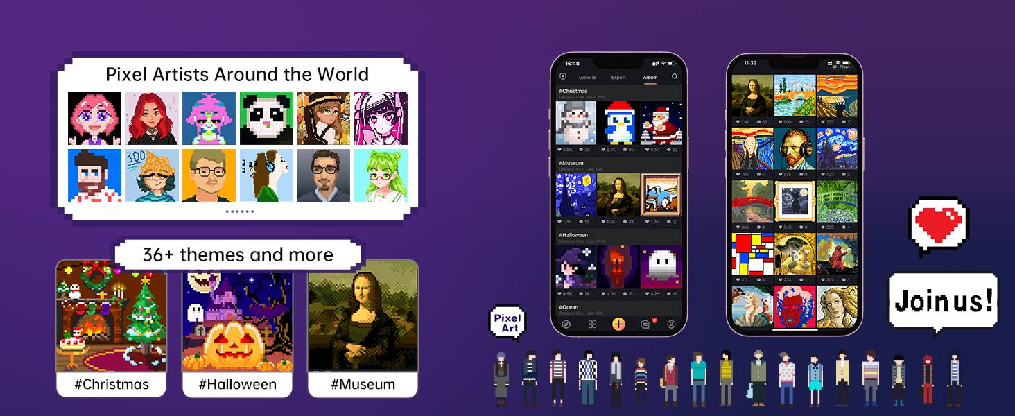 Divoom Pixoo-64 WiFi Pixel Cloud Digital Picture Frame 64x64 LED Display APP Control for Gaming Room Decor & Social Media Fan Counter - Decorative