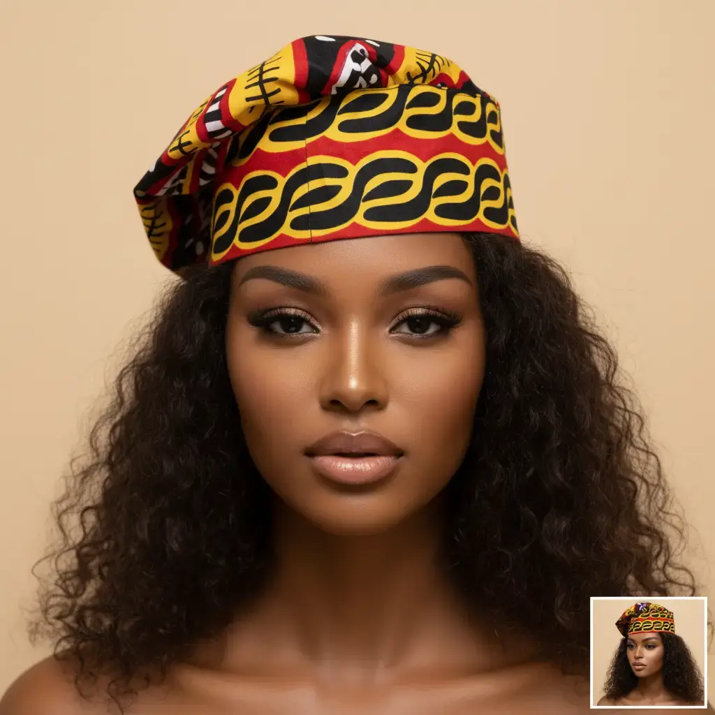 Handmade Ndop fabric, traditional cap,Cameroon cap made by Germodefashion’s