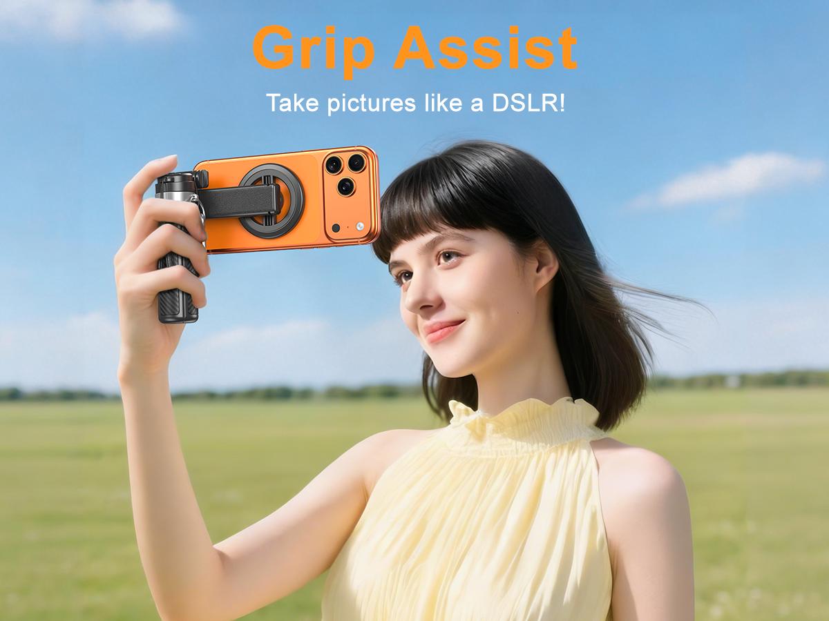 2026 Upgraded 4-in-1 Magnetic Selfie Stick: 25in Extended Length, Enhanced Stability, Wireless Bluetooth Remote, 360° Rotation, Universal Phone Fit