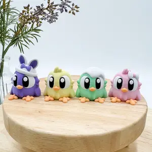 Easter Chicks 4-Pack Easter Decor