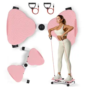 Waist Twister Machine with Resistance Band, ABS Core Exercise Equipment for Home Training Ab Workouts
