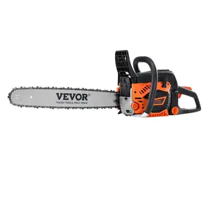 VEVOR Gas Chainsaw 58CC 20" 3.22HP High-Strength Steel Bar for Tree Cutting & Land Clearing Powerful Performance with Easy-Start & Durable Fuel Tank