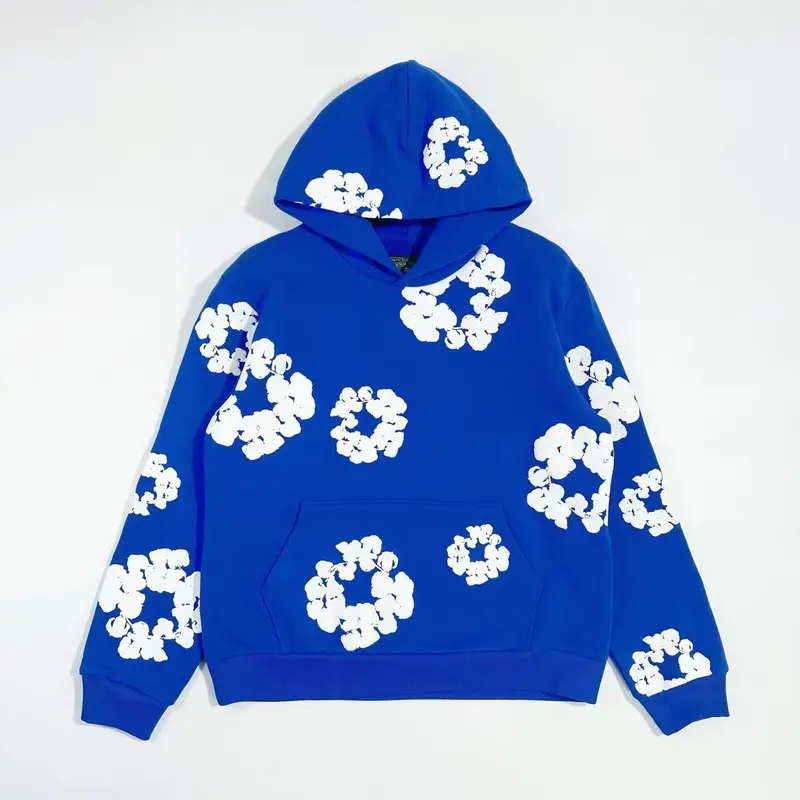 DENIM TEARS Men's Fashionable Foam Cotton Printed Hoodie & Sports Suit European American Style Comfortable Durable Versatile All Seasons