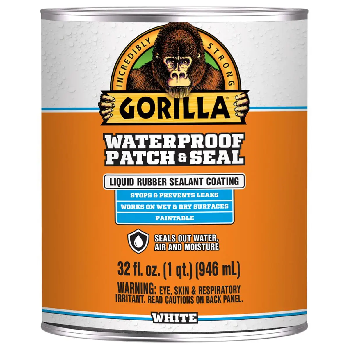 Gorilla Glue 100719 32 oz Waterproof Patch & Seal Liquid Sealant, White