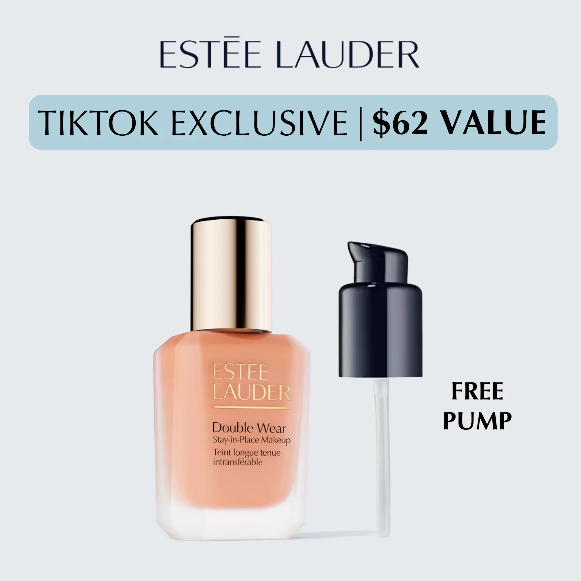 [Estée Lauder] New Double Wear Stay-In-Place Longwear Matte Foundation | 36H Waterproof Longwear | Lightweight Oil Control for Sensitive Skin