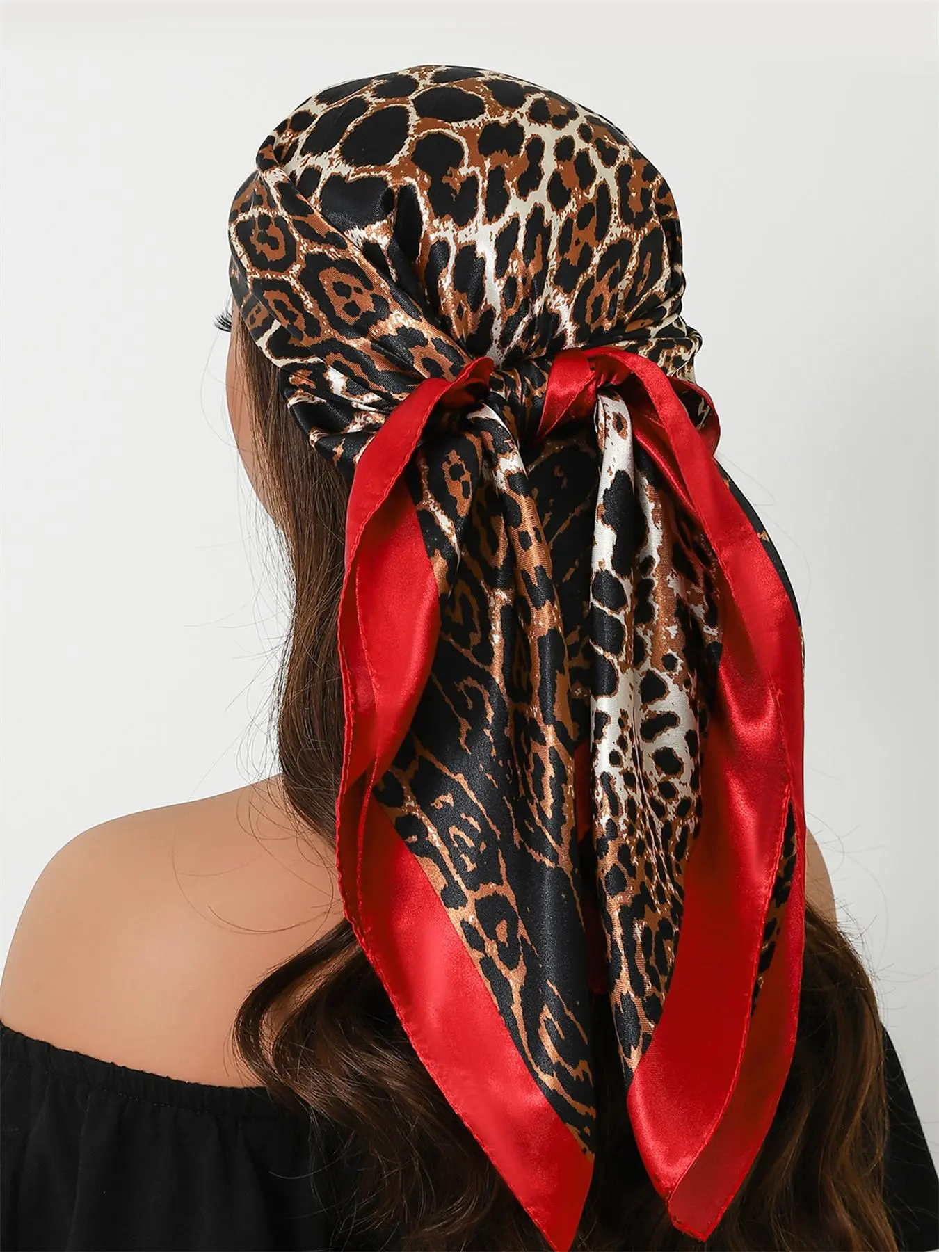 Satin Scarf, Soft Comfortable Fashion Hair Scarves Headscarf for Women & Girls, Casual Versatile Scarf Head Wrap for Daily Wear, Fashion Accessories for Party, Daily Clothing Decor, Boho Style Shawl