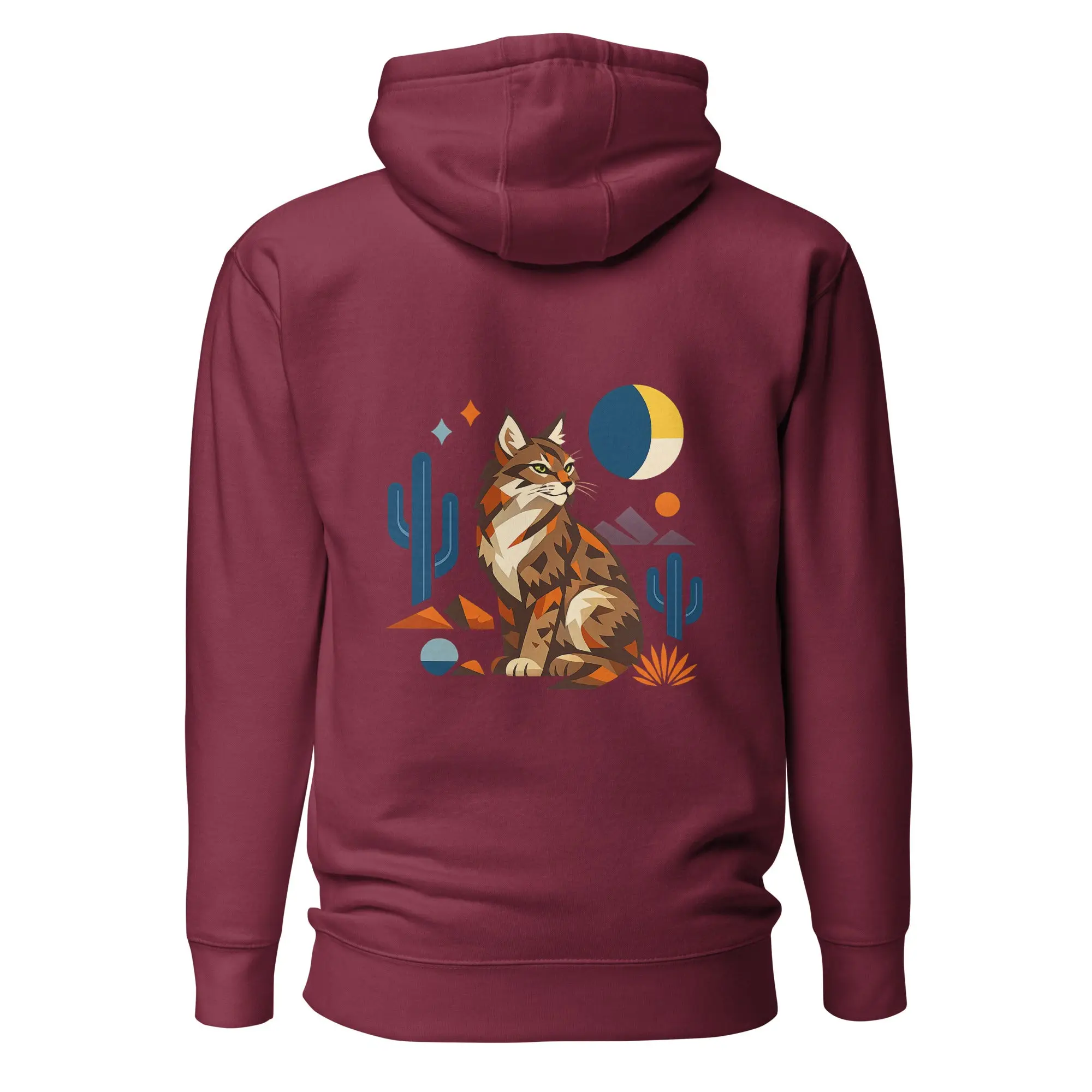 Desert Southwest Unisex Hoodie - Bobcat Graphic