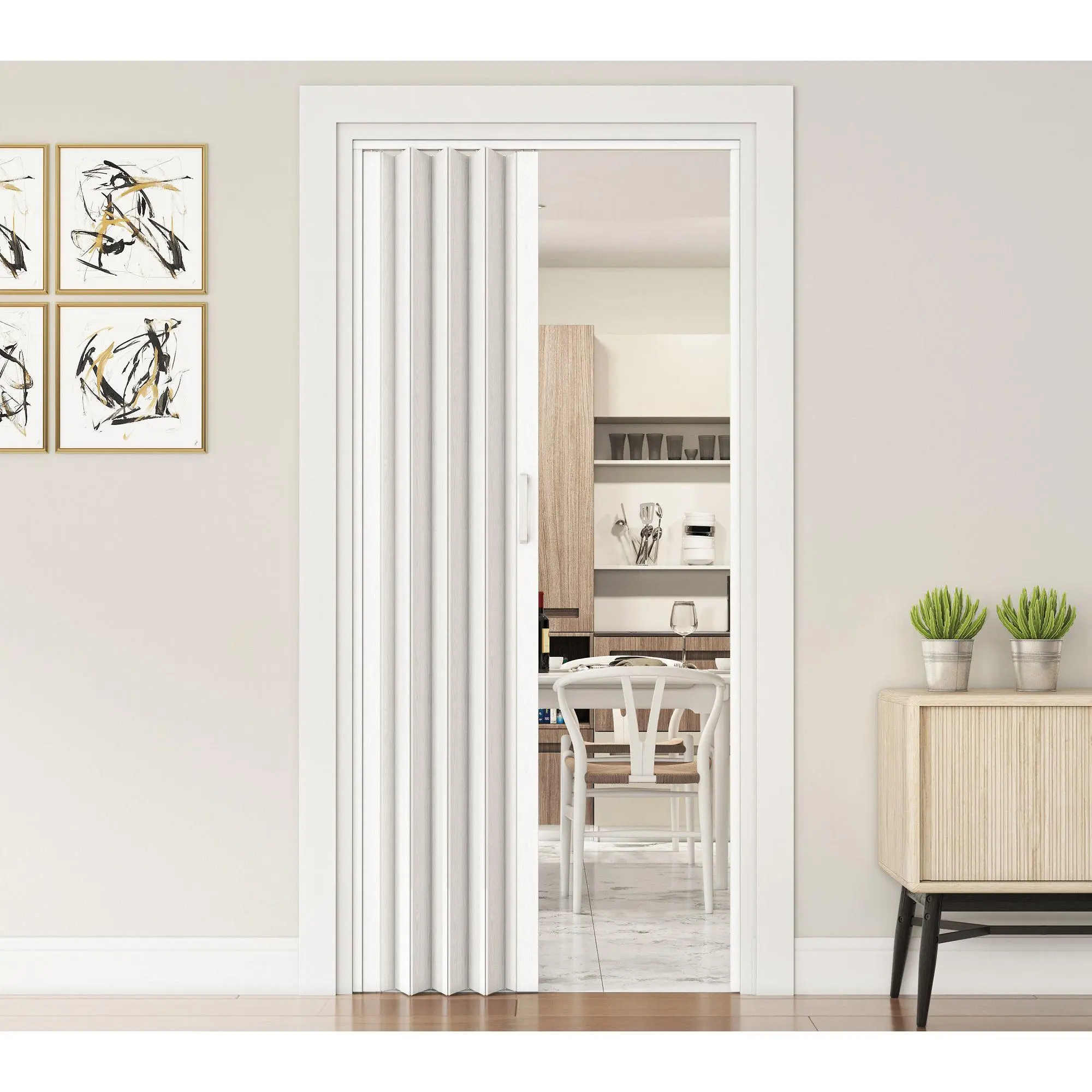 Techni Home Loft Series 32"W Double Walled Accordion Door