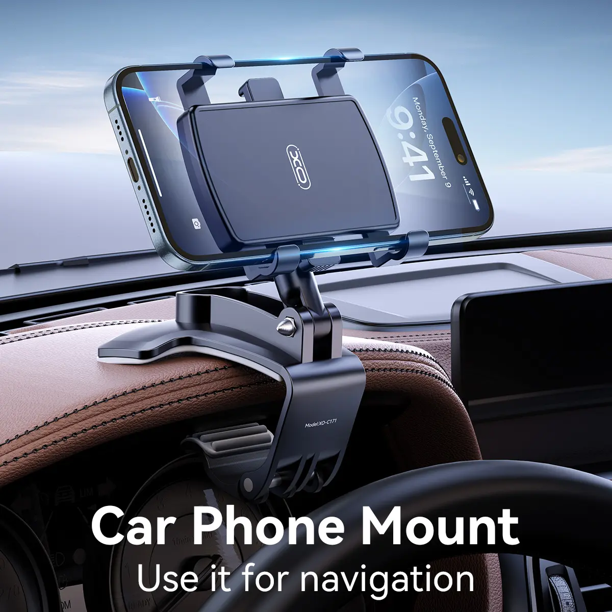 Universal Car Phone Holder Mount,360 Degrees Rotation Dashboard Phone Holder [Upgrade Clip Never Fall],car Phone Mount for iPhone,Samsung,Google,Nokia,and  4-7 inch Smartphones summerwins