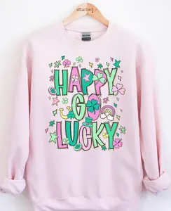 Happy Go Lucky Graphic Top