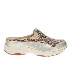 Easy Spirit Womens Traveltime Sequin Slip On Clogs Casual - Gold