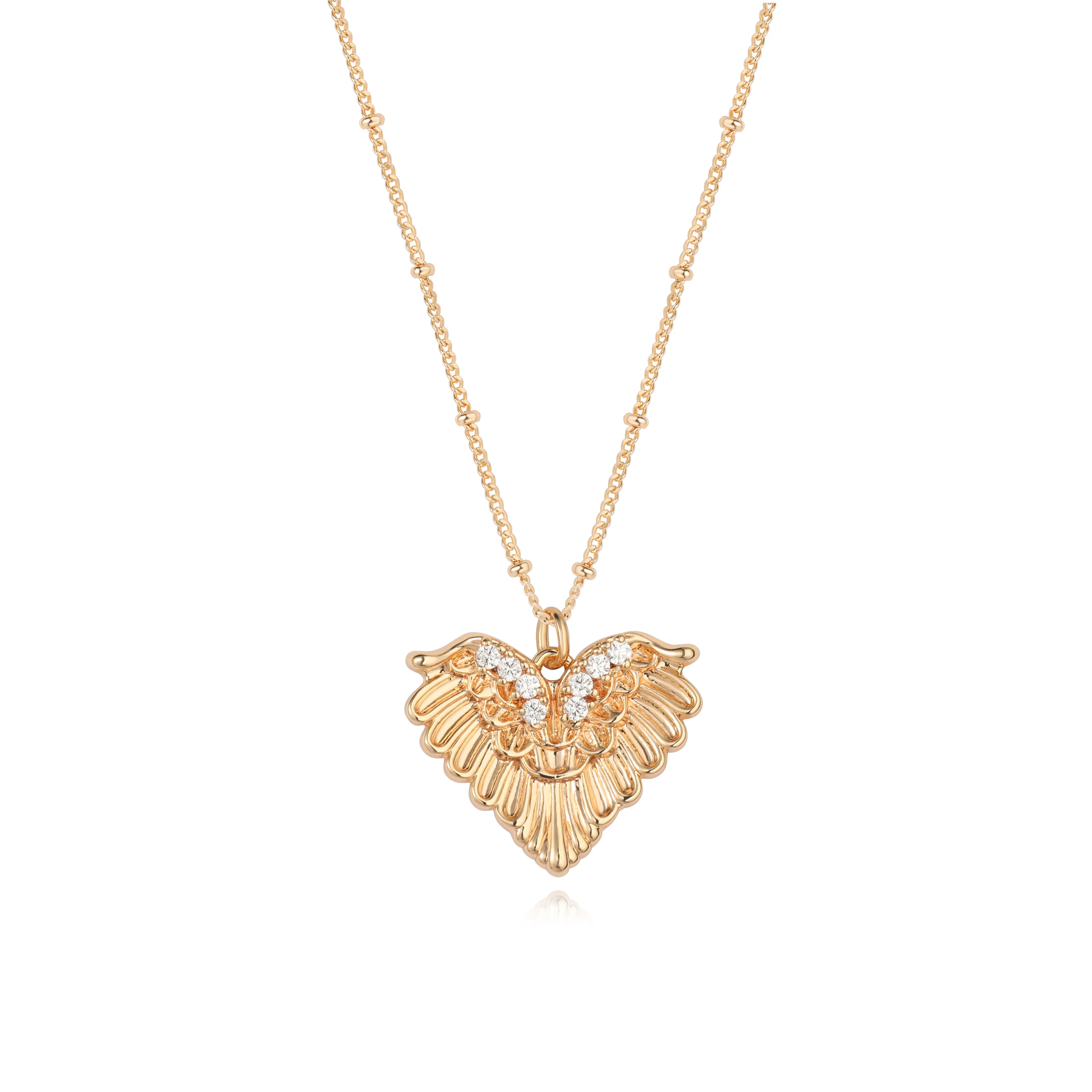 Fettero Dainty Heart Necklace for Women, Chic Gold-Plated Jewelry, Adjustable Chain, Nickle-Free Gold Accessories for Layering
