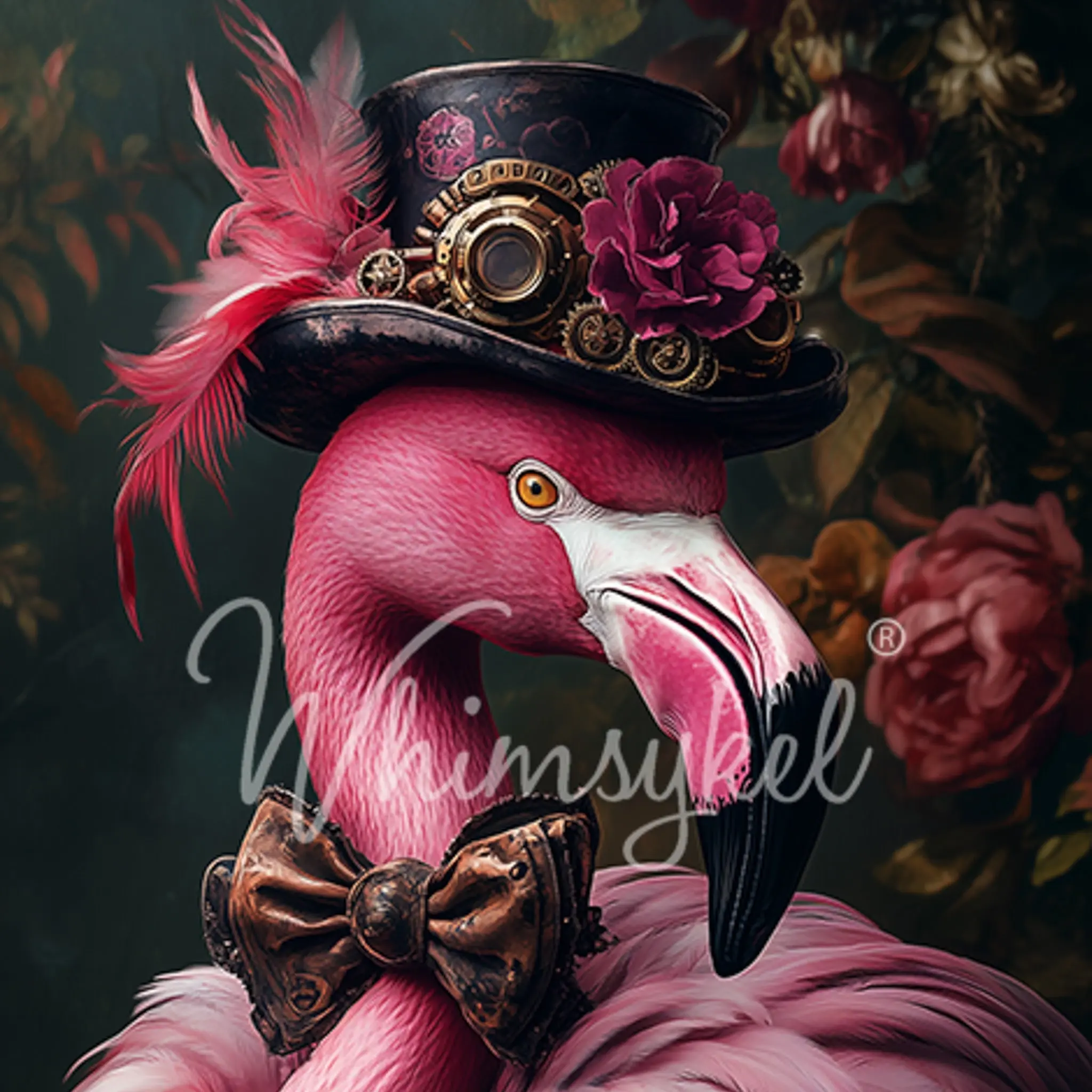 Whimsykel - Pink Flamingear Decoupage Paper (21x29 Size)
