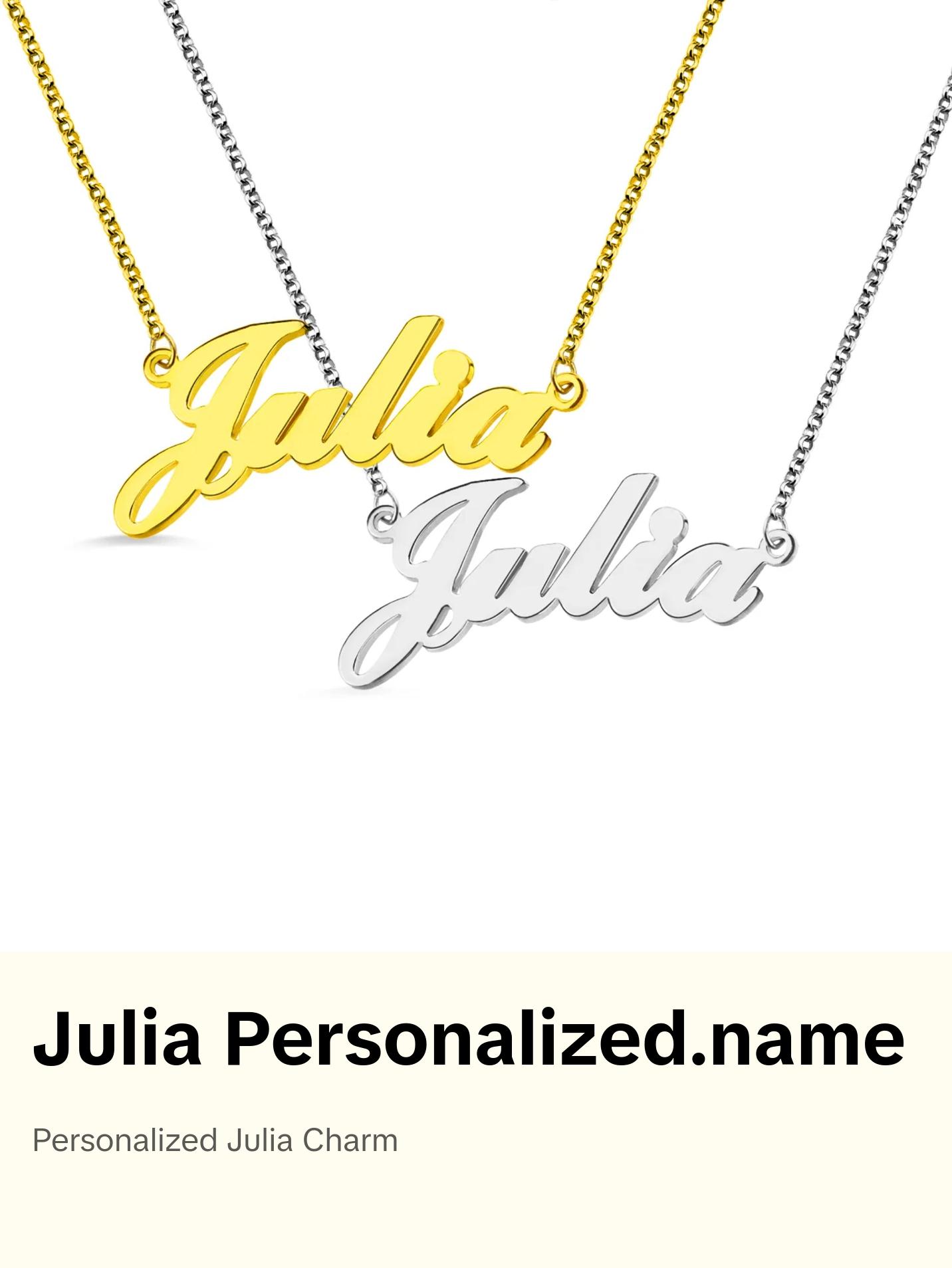 Personalized Julia Name Necklace