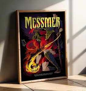 MESSMER THE IMPALER Video Game Poster - Shadow of the Erdtree Expansion Inspired Art Print - Elden Ring DLC Boss Wall Decor - Dark Crimson Aesthetic Character Poster - Epic Fantasy Gamer Gift