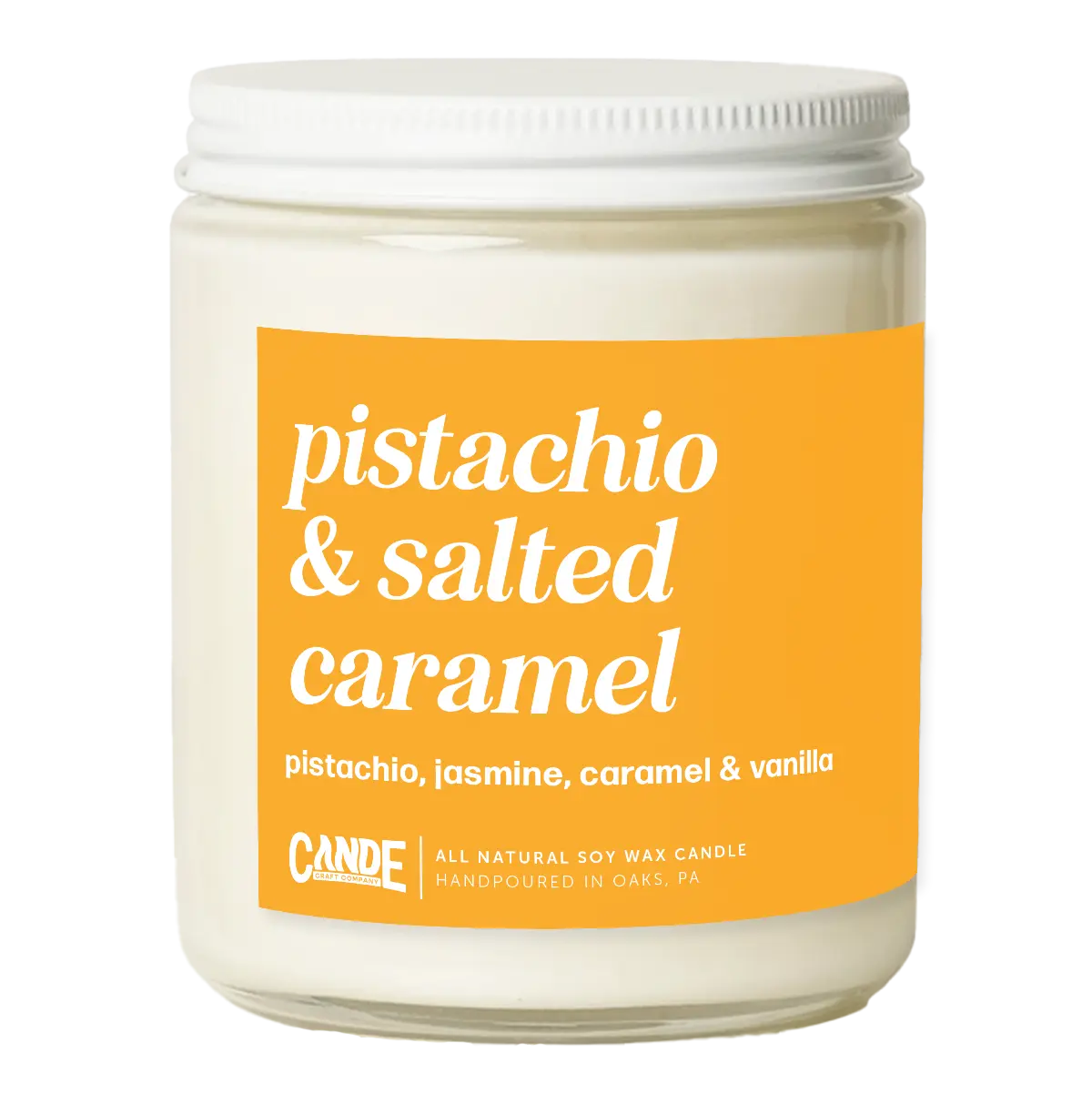 Pistachio & Salted Caramel Candle