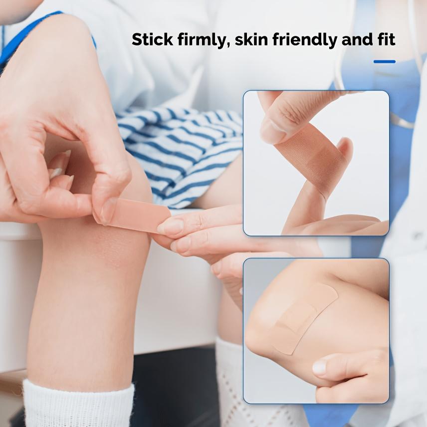GTT Classic Disposable Self-Adhesive Bandage Strips - 100/300/500pcs, Flexible Fit, Waterproof, Breathable, Padded Fabric Wound Care Supplies for Adults Kids Home Outdoors First Aid