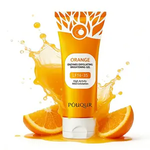 Orange Enzyme Exfoliating Gel - Mild Formula with High Activity Enzymes, Deep Cleansing Peeling , Leaves Skin Feeling Smooth and Refreshed, Ideal for Weekly Facial Care Routines.