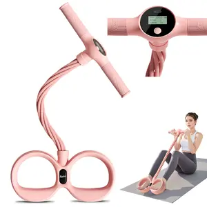 Soulyis Smart Foot Pedal Puller, 6-Tube Elastic, Natural Latex Resistance Rope, Suitable for Abdomen/Waist/Arm/Leg Stretching and Shaping Training, Pilates, Yoga, Fitness Shaping, Christmas gifts & New Year's gifts