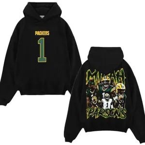 Micah Parsons 1 Packers Nation Outfit Cotton Hoodie, T-Shirt And Sweatshirt, Parsonage Edge Assassin Fans Shirt, QB Hunter Gear