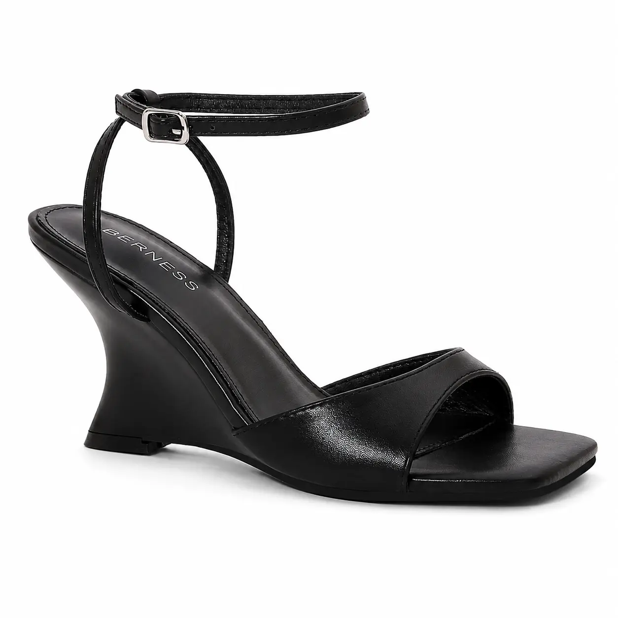 BERNESS Kaylani Women's Wedge Sandals, Sculpted Ankle Strap Platform Heels, Comfortable Elevated Shoes for Party & Daily Wear, Daily Wear Sandals, Elevated Sandals