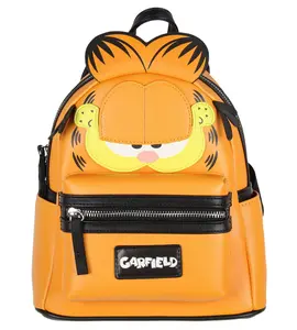 Nickelodeon Classic Comic Character Face Garfield Zippered Mini Backpack Bag 10"