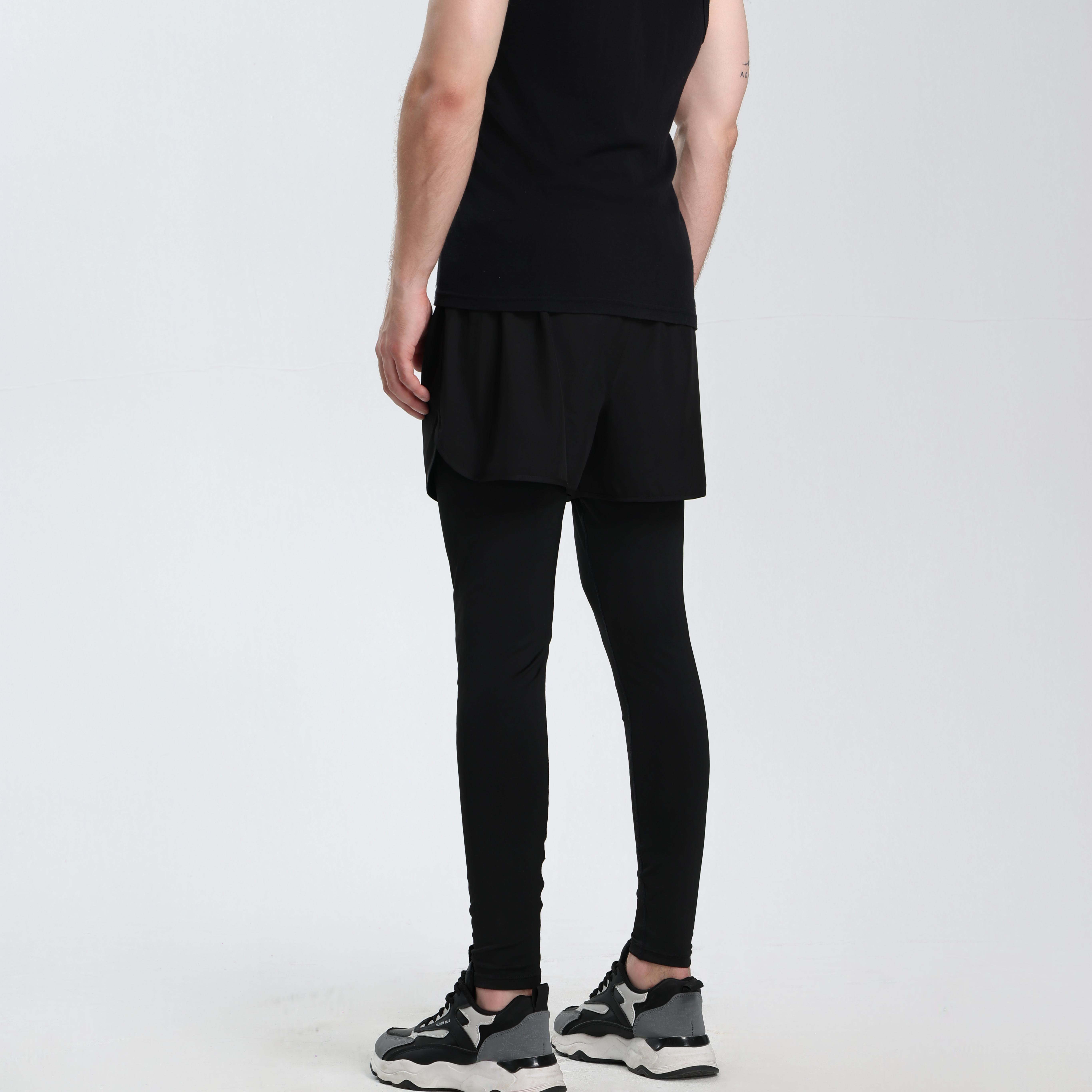 Men's Compression Training Pants - Breathable Stretch Athletic Pants with Pockets, Suitable for Running, Basketball, Pilates, and Gym Workouts, Compression Sports Apparel, Fitness Jogging Pants, Gym Training Pants fits