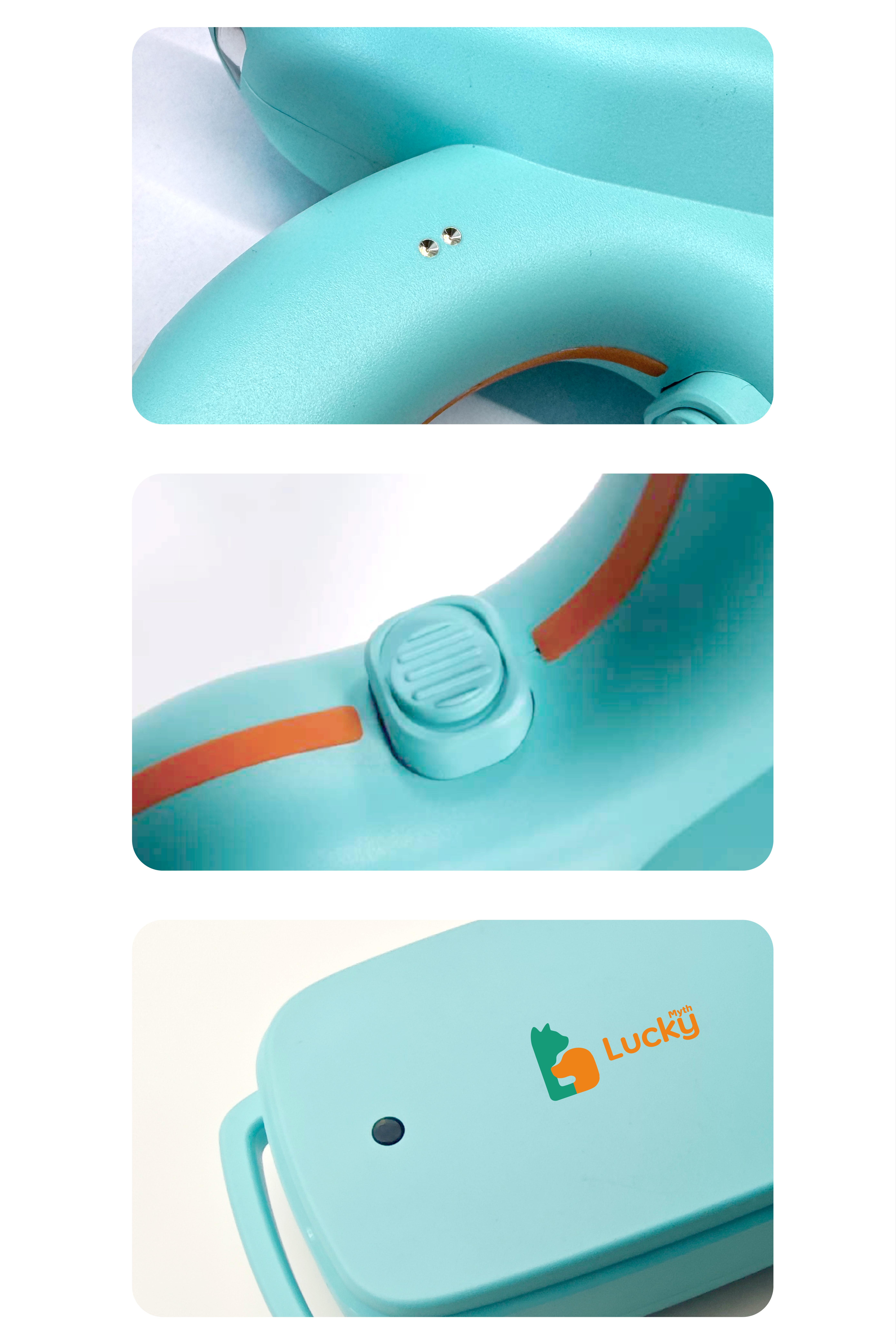 Luckymyth - Dog Training Collar  Leash – 3200ft remote control- built-in light- IP67 waterproof- magnetic charging- 30 static levels + 10 vibration/sound modes-fits dogs 10–120 lbs- integrates both leash and training capabilities-Handles two dogs at once