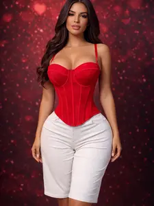 White Rhinestone Short