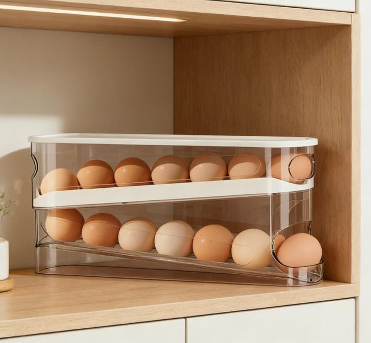 EverydayEase Stackable Bins - Durable Home Goods for Organized Living - Vertical Precision Design - Secure-Fit Lids - Minimalist Storage Solution space-saving organizer house