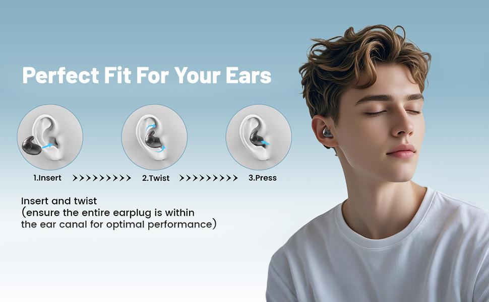 MSHUKCOE Mini Invisible Bluetooth Earbuds 5.4, 10h Playtime, LED Display, Long Battery, Stereo Sound, IPX5 Waterproof, USB Chargeable, Portable Headphones for Side Sleepers