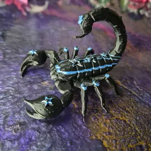 Scorpion Figurine with Accents and Detailed Design for Decorative Use Featuring  Accents and Intricate Patterns