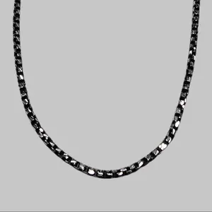 Dark Silver 925 Box Chain Necklace