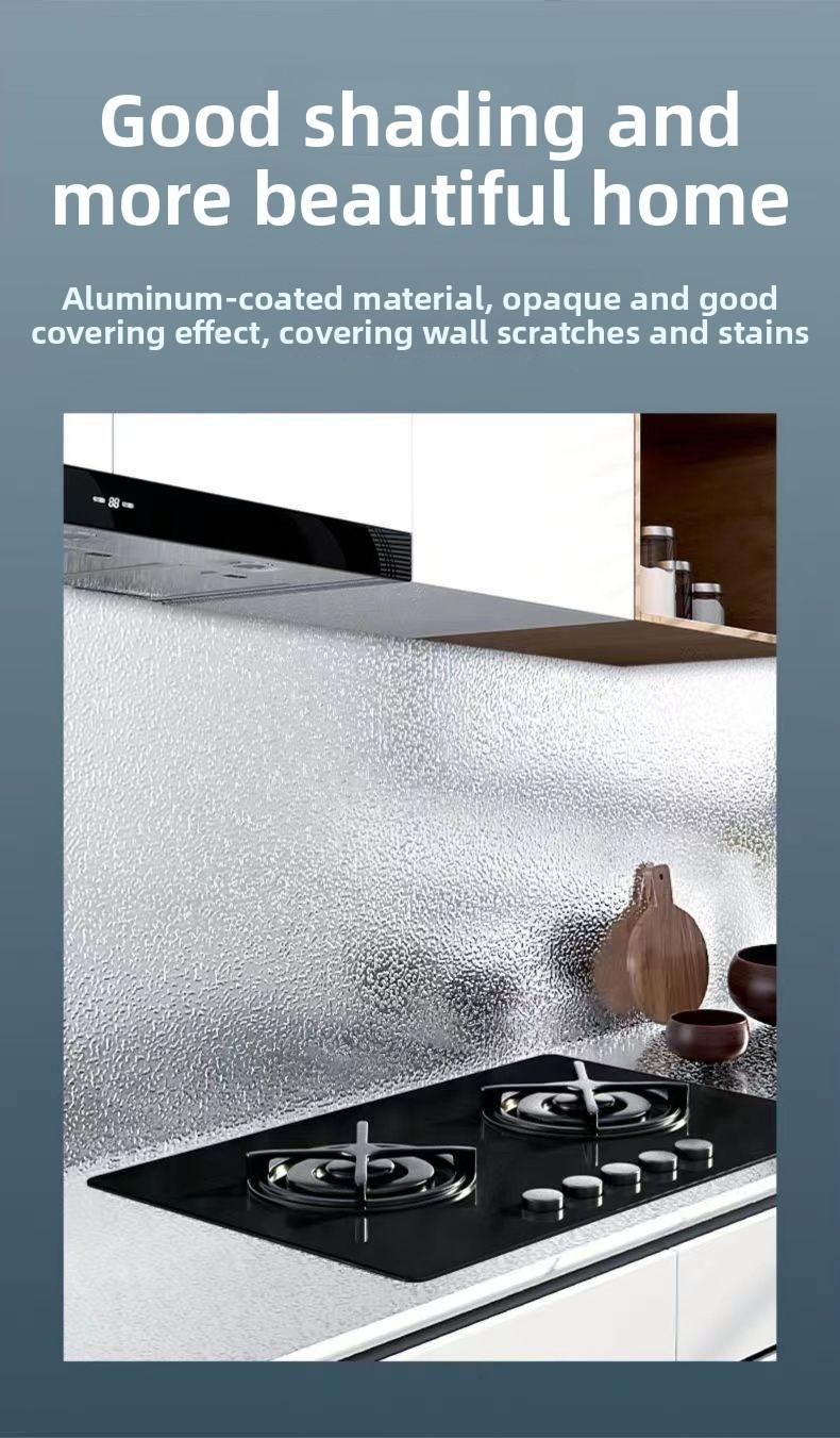 Thickened Aluminum Foil Sticker Kitchen Oil-proof Mold-proof Waterproof Moisture-proof Cabinet Mat Drawer Liner Self-adhesive Extra Thick for Kitchen Use