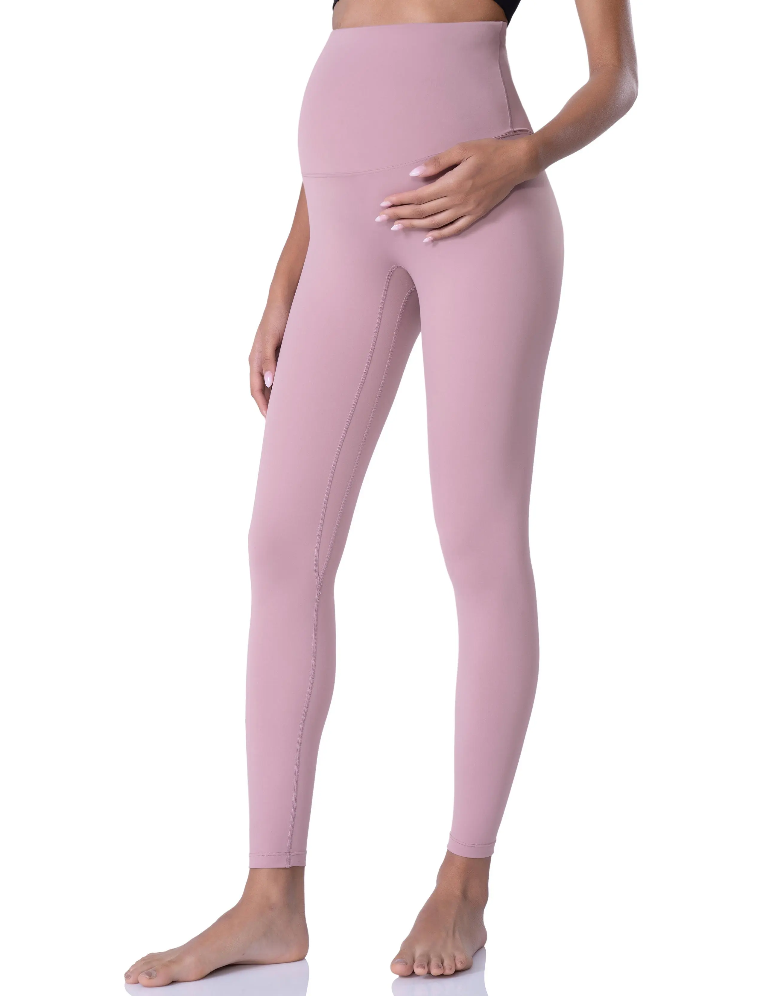 POSHDIVAH Women's Maternity Leggings Over The Belly Pregnancy Yoga Pants Active Wear Workout Leggings skinny pant cute maternity outfits solid pregnancy supply Summervibes