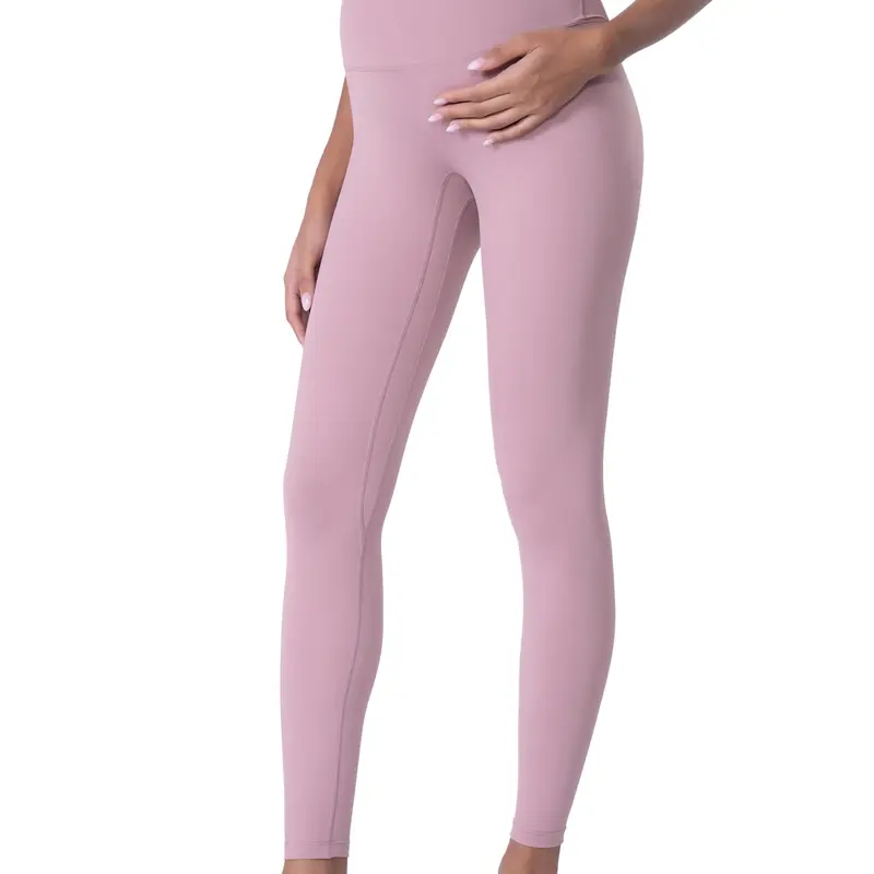 POSHDIVAH Women's Over The Belly Maternity Leggings - Skinny Fit, U-Shaped Waist Belly Support, 4-Way Stretch, 75% Nylon & 25% Spandex, Breathable Full Length Maternityclothes for Summer Pregnant Women, Pregnancy Activewear