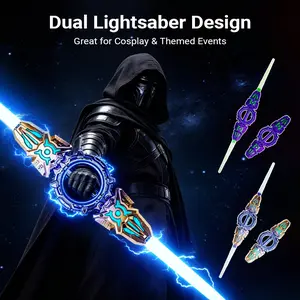 Light Up Sword, Retractable 24 Light Color Sword, Fire Spin Sword Double-Edged For Cosplay Costume Light Up Sword, Retractable 24 Light Color Sword, Fire Spin Sword Double-Edged For Cosplay Costume
