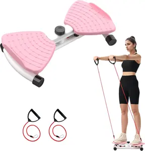 Full Body Workout Waist Twisting Board for Women |2Resistance Bands | Max 22OLBS Weight Capacity Home Fitness