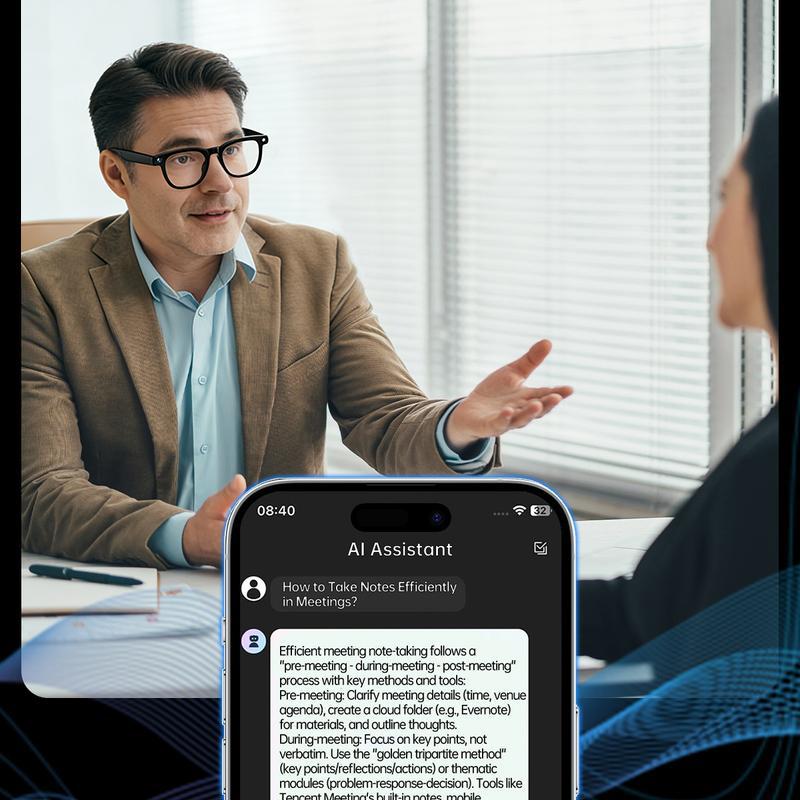 HIRO Smart AI Camera Glasses 8MP Resolution Dual Speaker Bluetooth Wireless Photochromic Lenses AI Voice Translation Hands-Free Photography Multifunctional Audio Sunglasses Christmas Gift Wearable Devices Valentine's gift