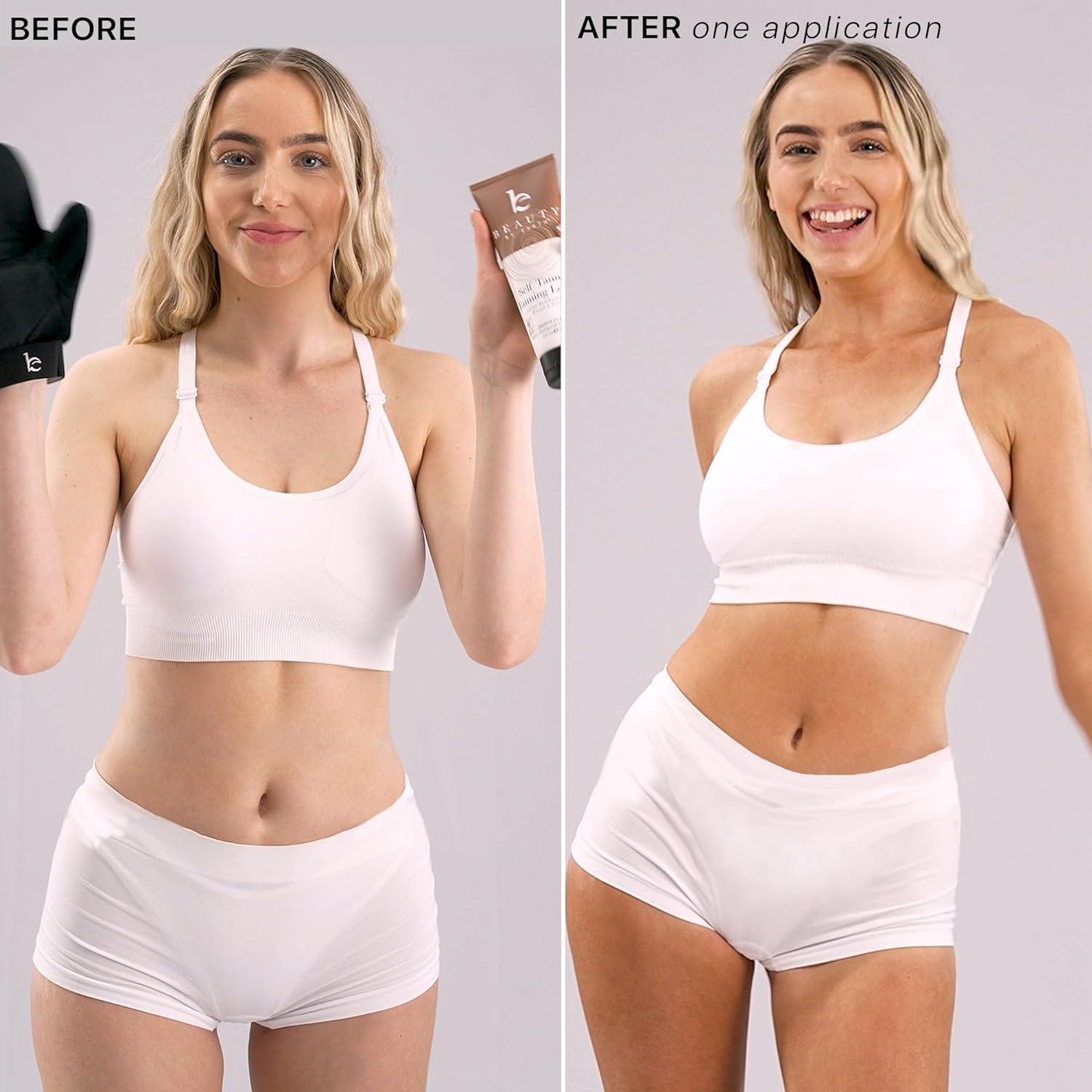 Beauty by Earth Self Tanner Body Lotion - Best Gradual Natural Bronzed Sunless Hydrating Streak Free Tanning Glow Made in USA, Vegan Cruelty Free Body Moisturizer Pregnancy Safe Beauty by Earth Self Tanner Body Lotion - Best Gradual Natural Bronzed Sunless Hydrating Streak Free Tanning Glow Made in USA, Vegan Cruelty Free Body Moisturizer Pregnancy Safe