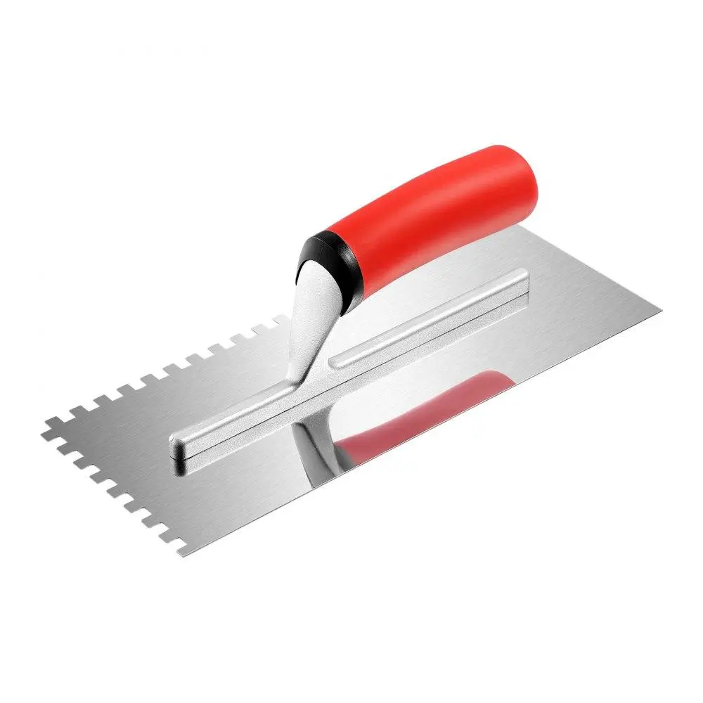 【SummerFinds】VEVOR Tile Tools Stainless Steel Squared Notch Tile Trowel 10.9x4.4in Pro Grade