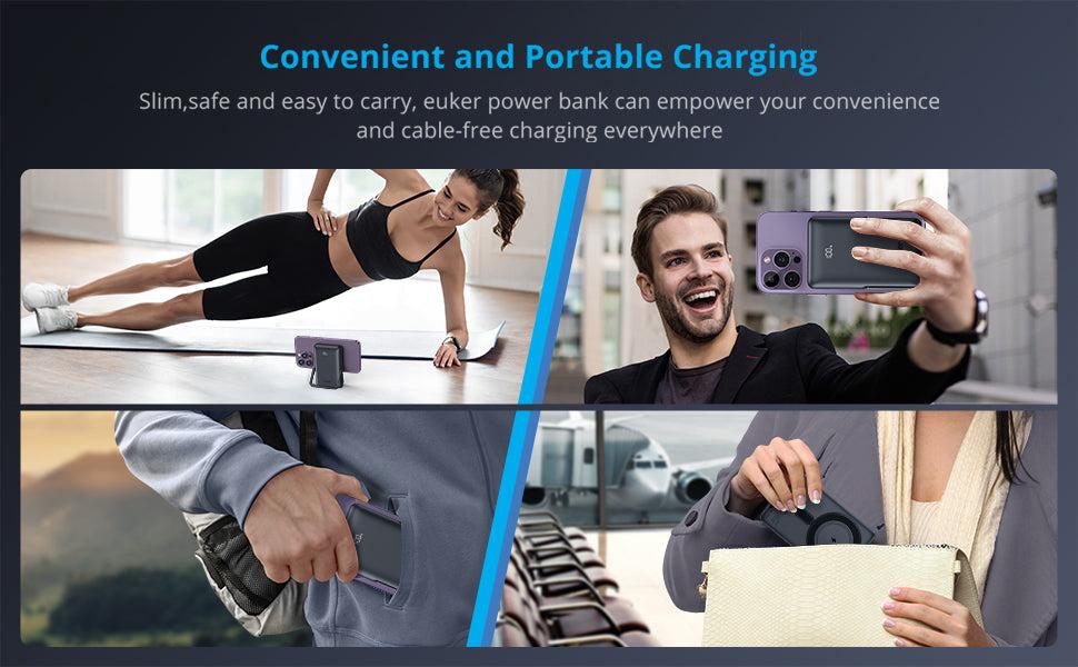 GARVEE Wireless Portable Charger: 10000mAh Magnetic Power Bank with PD 20W Fast Charging, LED Display & Foldable Stand, Compatible with iPhone 13 & 12 Series - Pro Max/Pro/Mini GARVEE Wireless Portable Charger: 10000mAh Magnetic Power Bank with PD 20W Fast Charging, LED Display & Foldable Stand, Compatible with iPhone 13 & 12 Series - Pro Max/Pro/Mini