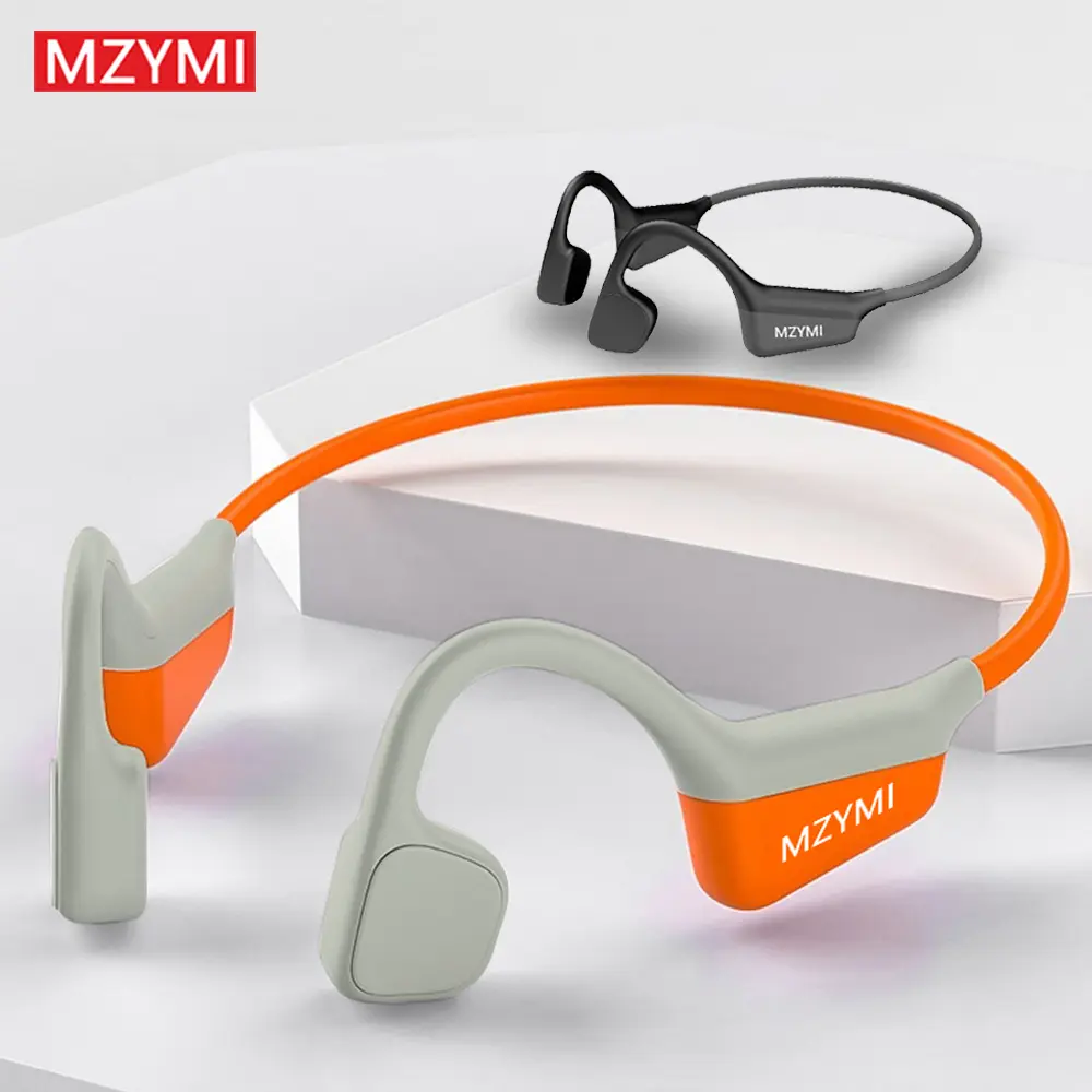 MZYMI i18pro Bone Conduction Neckband Wireless Earphones Headphones Sports Open Ear Headset With Mic Stereo Earbud Audio Black,back to school,back to school haul
