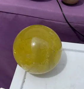 Natural Citrine sphere