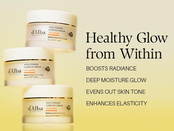 [OFFICIAL d'Alba] [Set] Daily 3 Step Radiant Glow Full Skincare Set l Vita Toning Line l Even Out Skin & Reduce Dark Spots l Simplify Your Skincare with All-In-One Vitamin Routine l Toner + Serum + Cream