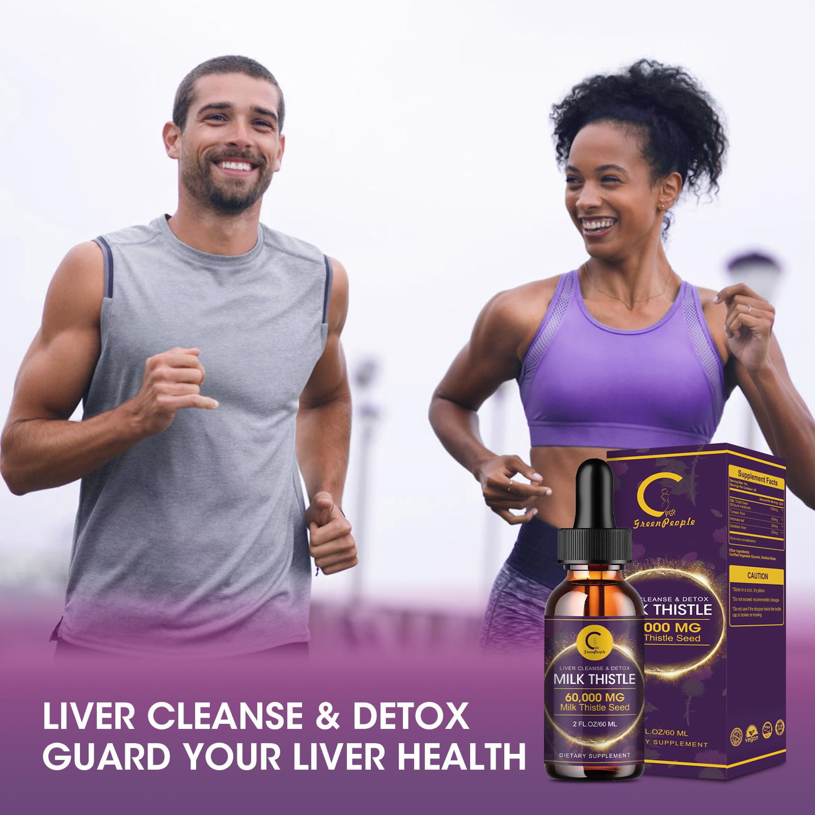 Milk Thistle Liquid for Liver Cleanse Detox & Repair with Dandelion Root, Artichoke & Turmeric for Liver Support and Immune Health Vitamin Healthcare