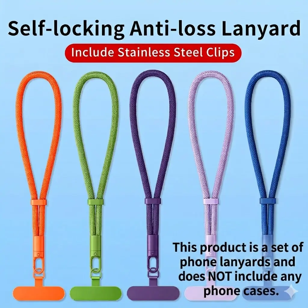 Anti-Theft Phone Wrist Strap - Adjustable Mobile Phone Accessory for Protection of Devices, Personalized Fit for Different Wrist Sizes, Easy Installation for Comfortable Use