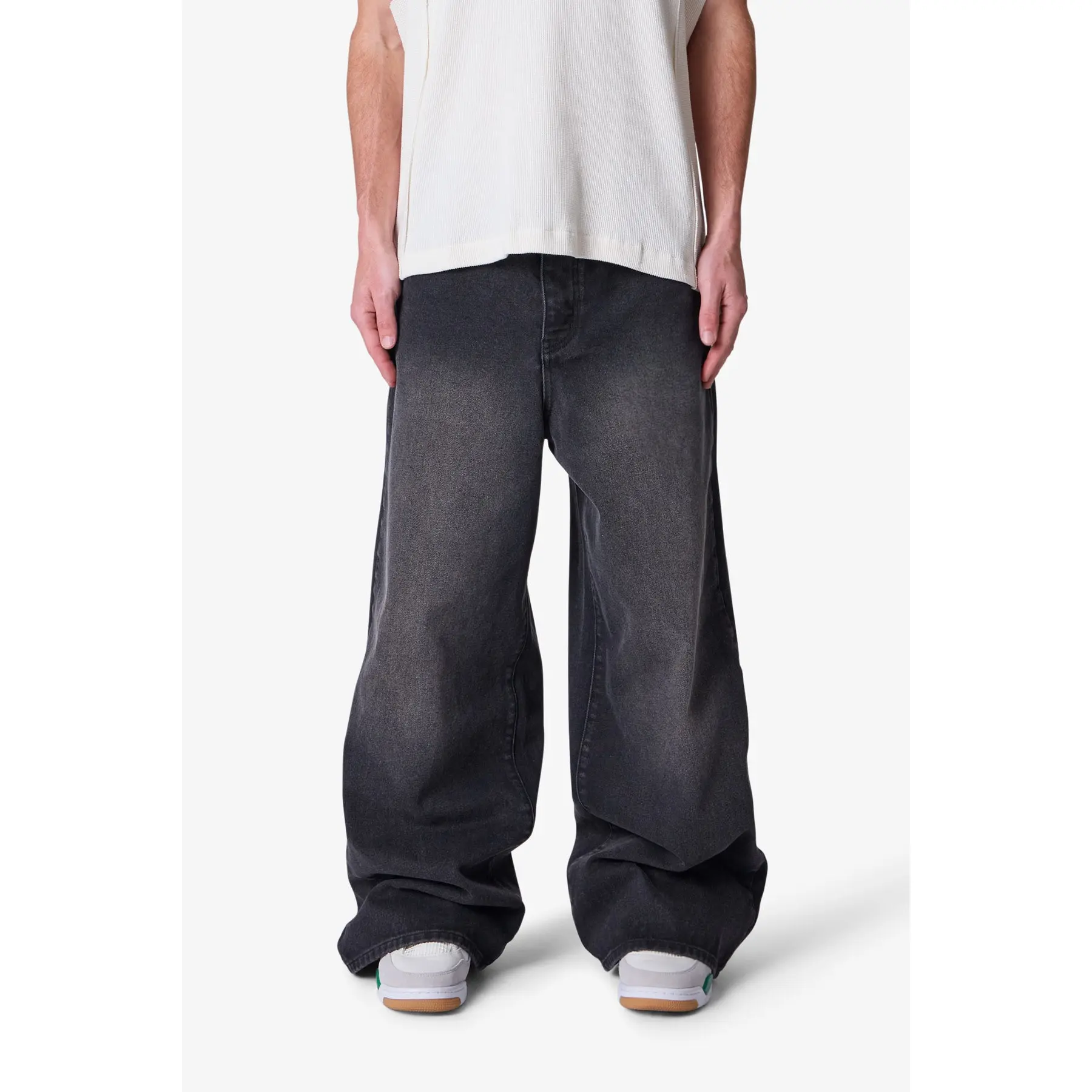 mnml Baggy Washed Rave Denim - Vintage Black
