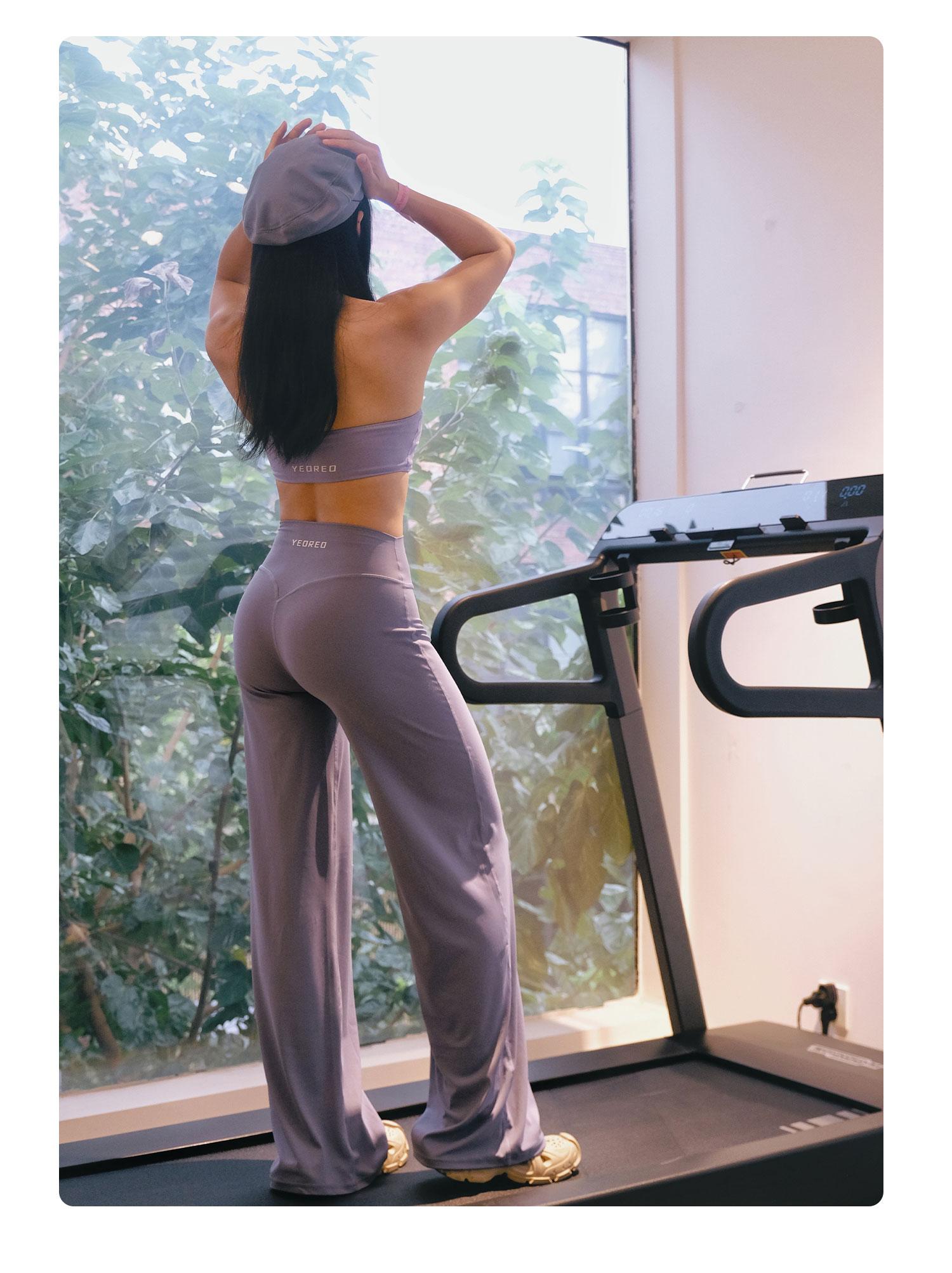 YEOREO Women's High-Waisted Yoga Leggings - Nylon Blend, Straight-Leg, No Front Seam, Buttery Soft, Breathable Athleisure Wear for Gym Fitness Summer Finds Soho Chic,back to school,back to school haul