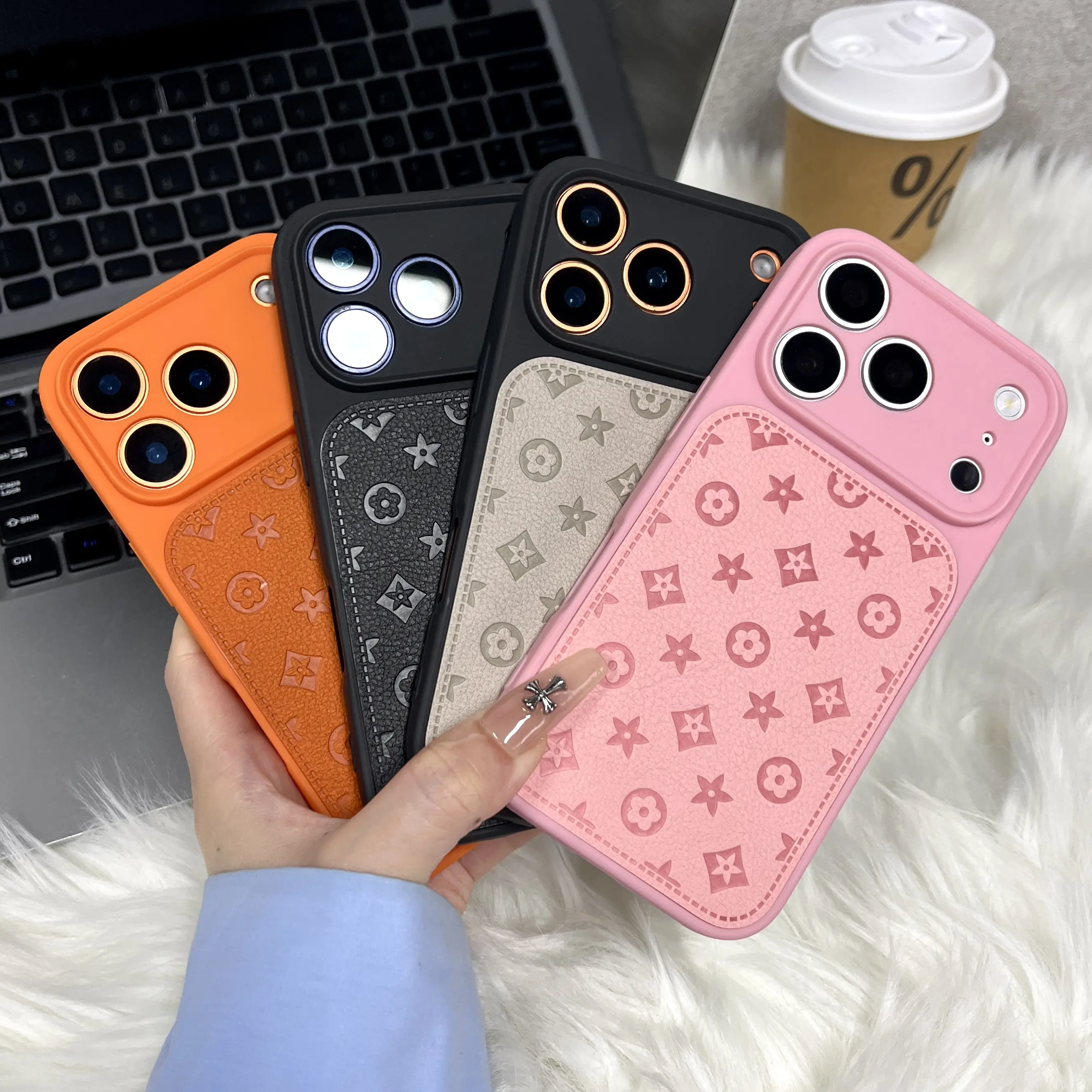 Luxury Leather iPhone Case - High-End Fashionable Mobile Phone Cover, Casing & Accessory for iPhone 17, 16 Plus, 15 Pro Max, 14, 13 Pro Max (Unisex Protection)
